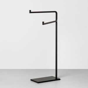 Hearth & Hand with Magnolia Metal Hand Towel Stand Matte Black